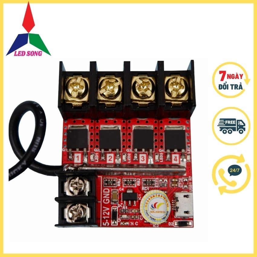 Mạch led vẫy 4 kênh công suất 30a