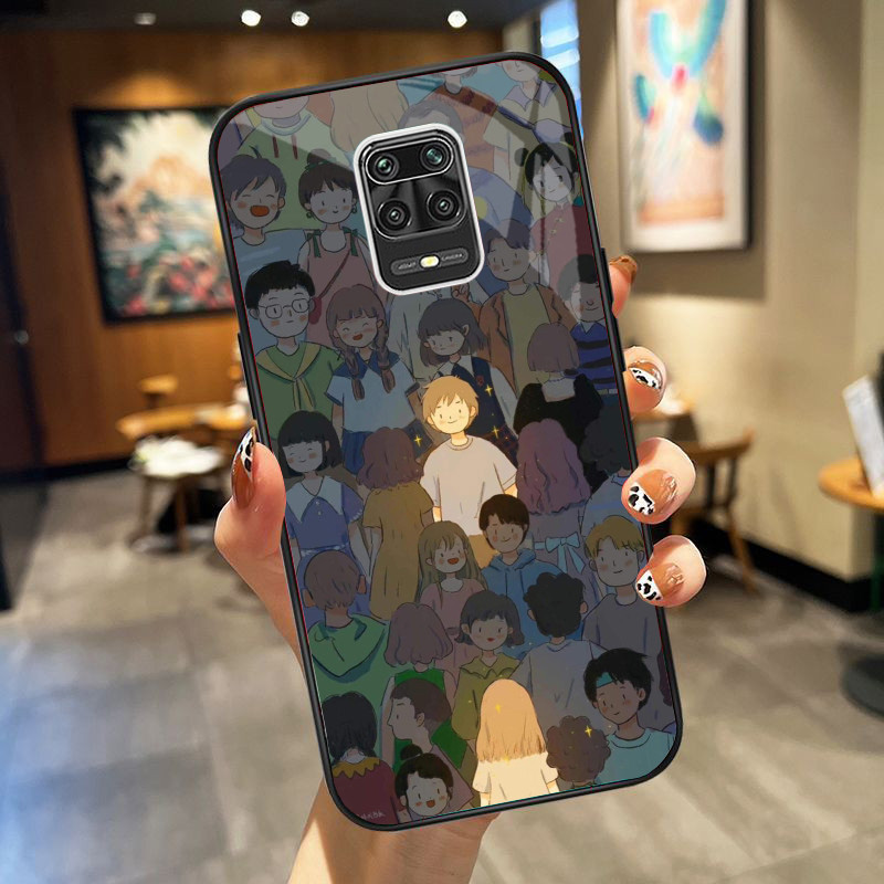 Ốp Lưng XIAOMI REDMI NOTE 9, NOTE 9S , NOTE 9 PRO mặt kính cường lực cao cấp, ốp đôi