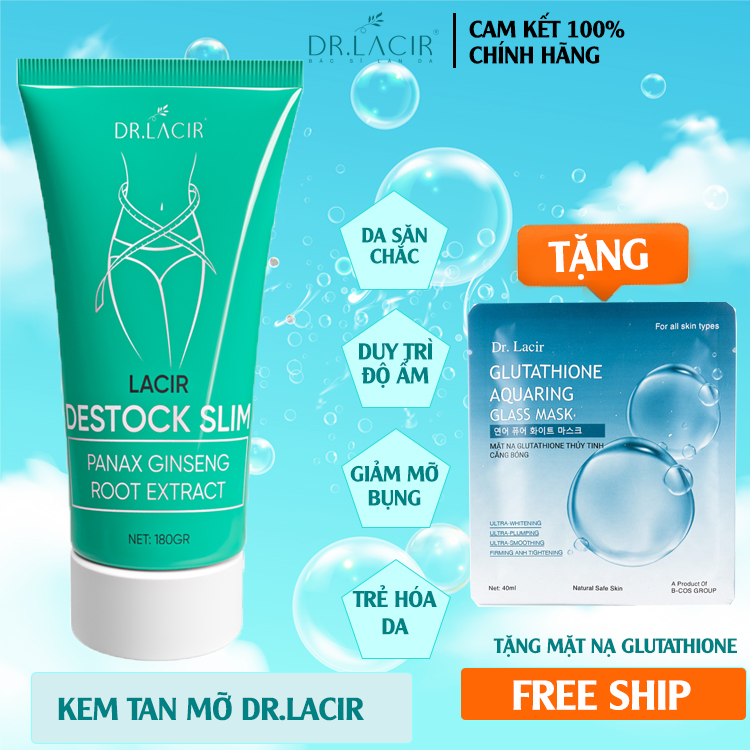 Kem tan mỡ Dr Lacir giảm mỡ bụng, thon gọn vòng eo