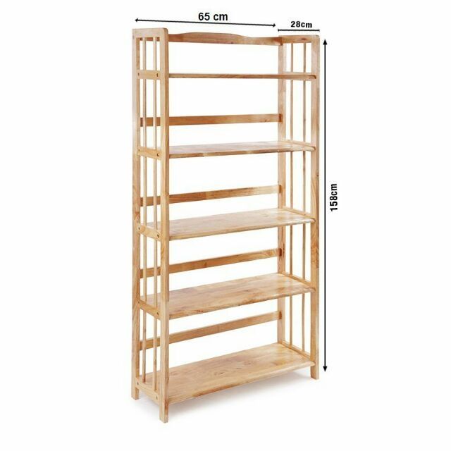 Kệ sách gỗ 65cm - 5 tầng