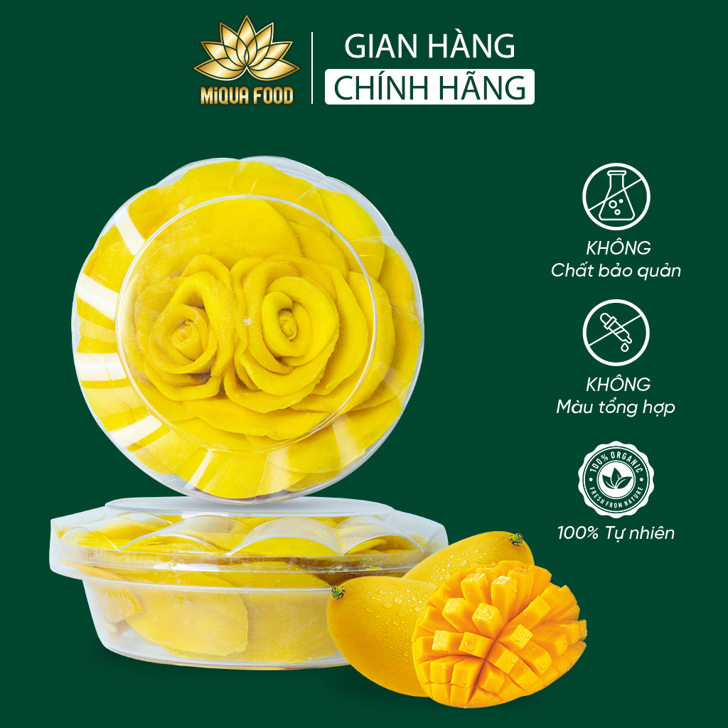 Xoài sấy dẻo MIQUA túi 250 gram