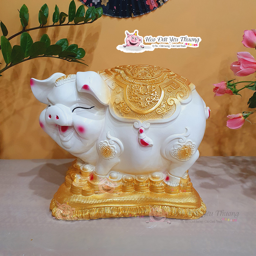 Lợn Bệ vàng tiết kiệm siêu to - siêu đẹp heo đất đựng tiền