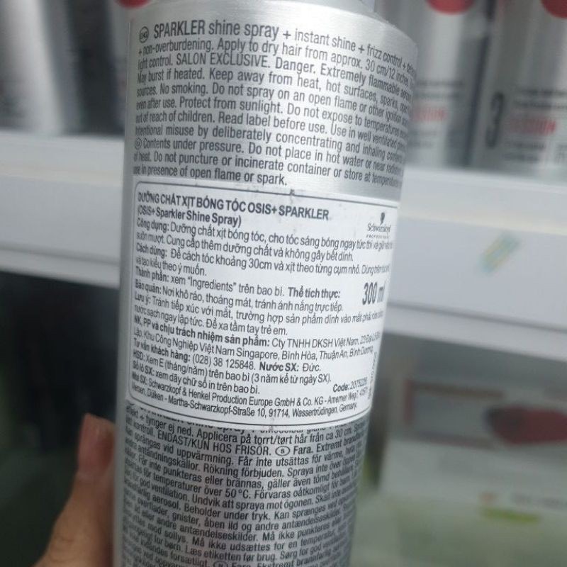 Gôm xịt tóc cao cấp Osis+ 2 Freeze Finish 300ml
