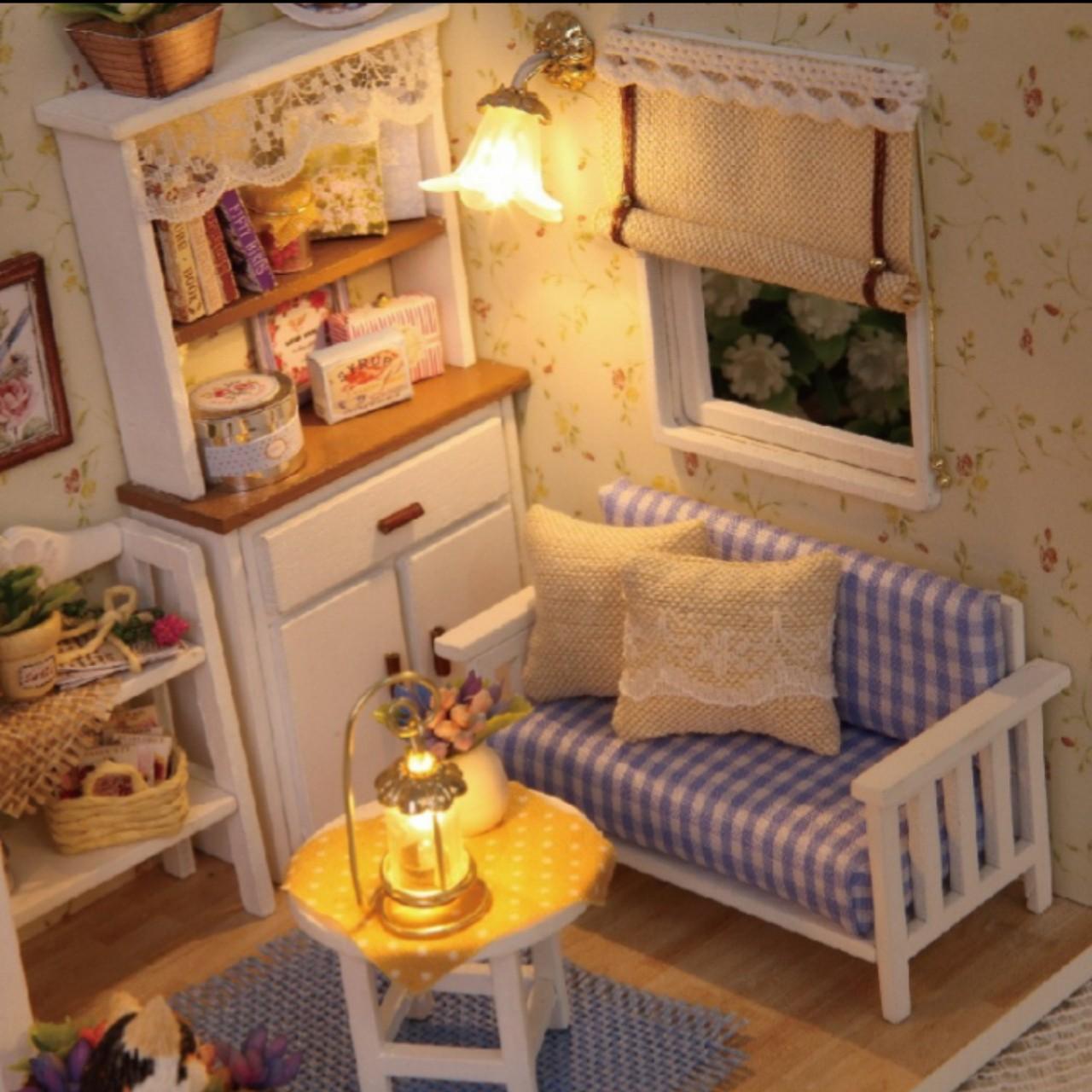 Mô Hình Nhà Gỗ DIY Nhật ký mèo con