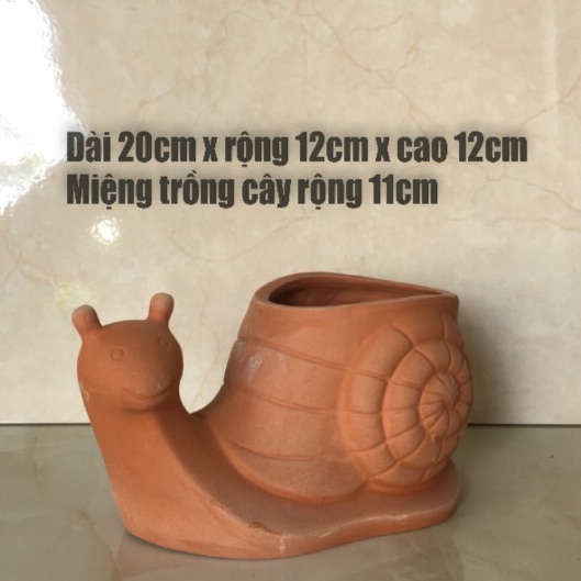 Chậu đất nung hình thú