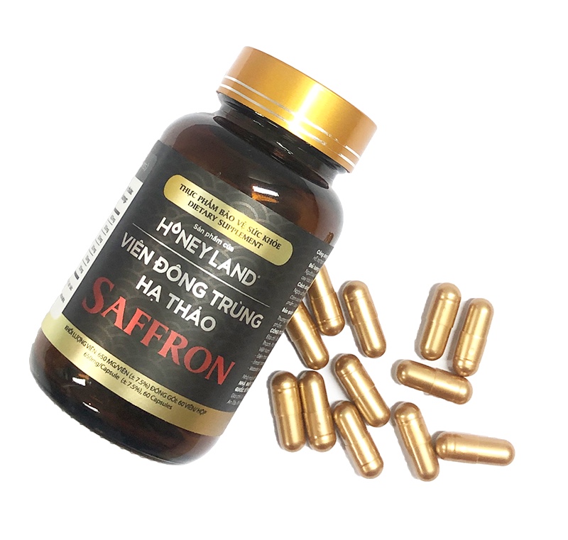 [HCM]Viên đông trùng hạ thảo saffron 60 viên