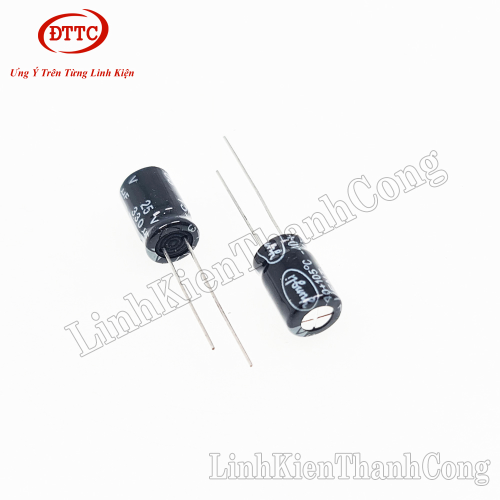 Bộ 2 Chiếc Tụ Hóa 330uF 25V (8x12mm)