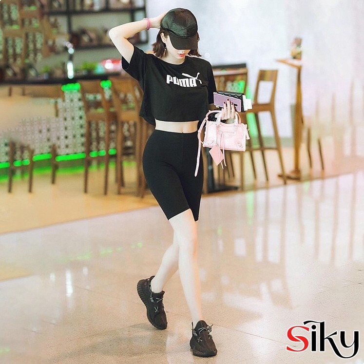 Quần legging thể thao, quần legging lửng -OTUTA