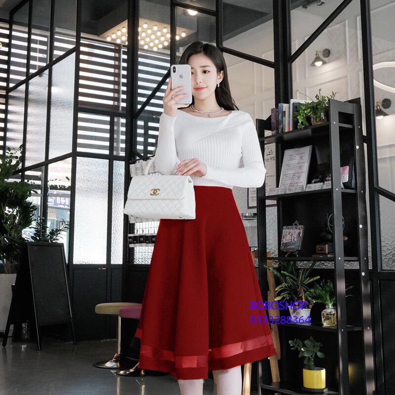 [HCM]Chân váy nữ - Chân váy xòe phối lưới hot trend cực xinhchân váy xòe lưng cao