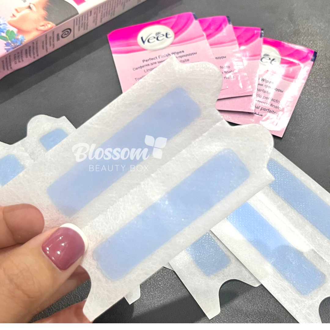 Miếng dán tẩy lông WAX lông mặt ria mép VEET