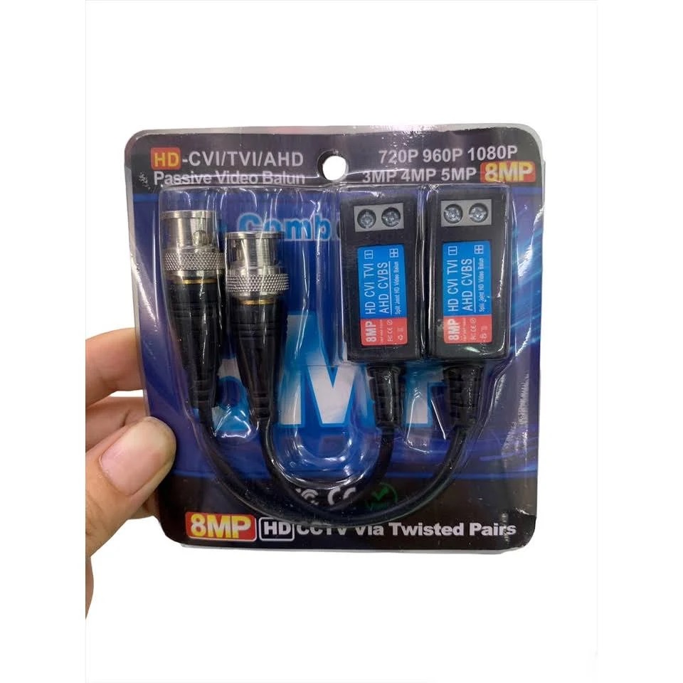 Video Balun 8MP Camera HD-TVI, HD-CVI & AHD