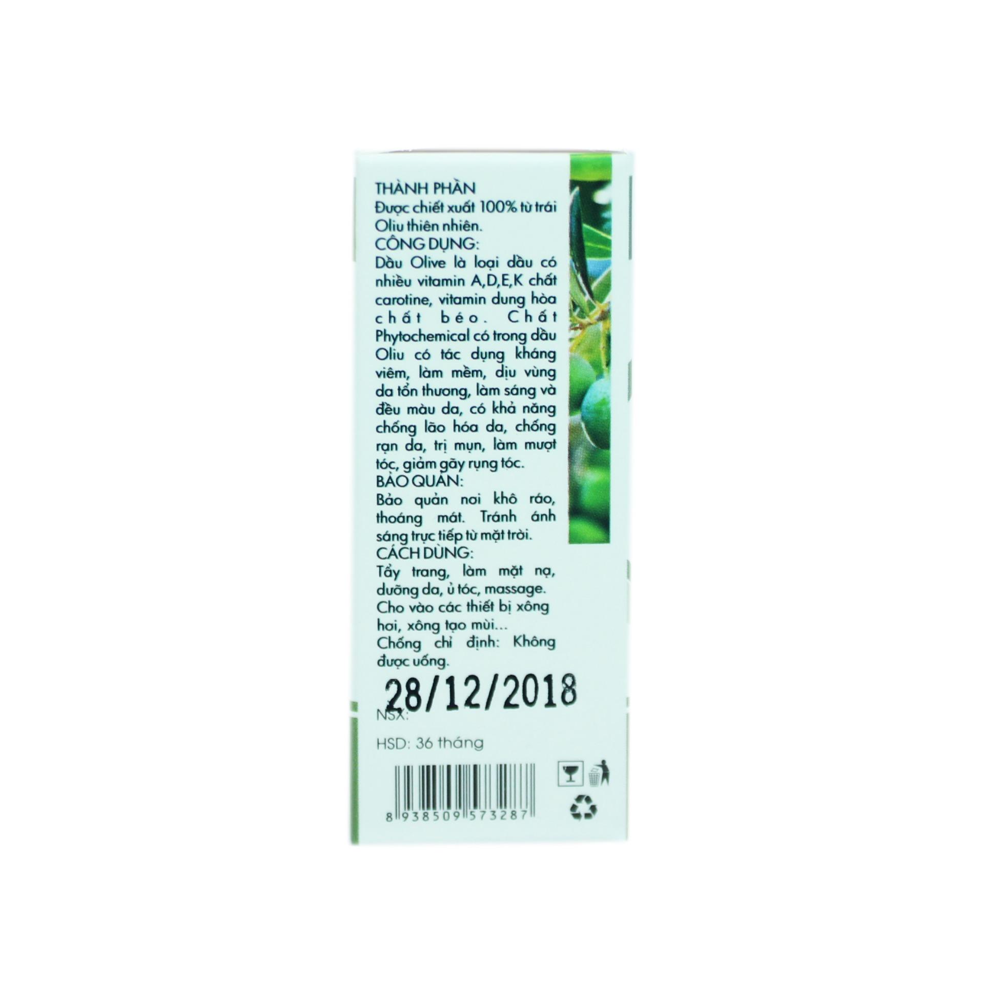 Tinh dầu oliu Kim Vui 10ml