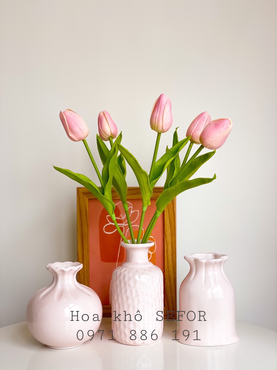 Bình gốm mini - Bình gốm mini Bát Tràng - Bình gốm decor sang trọng