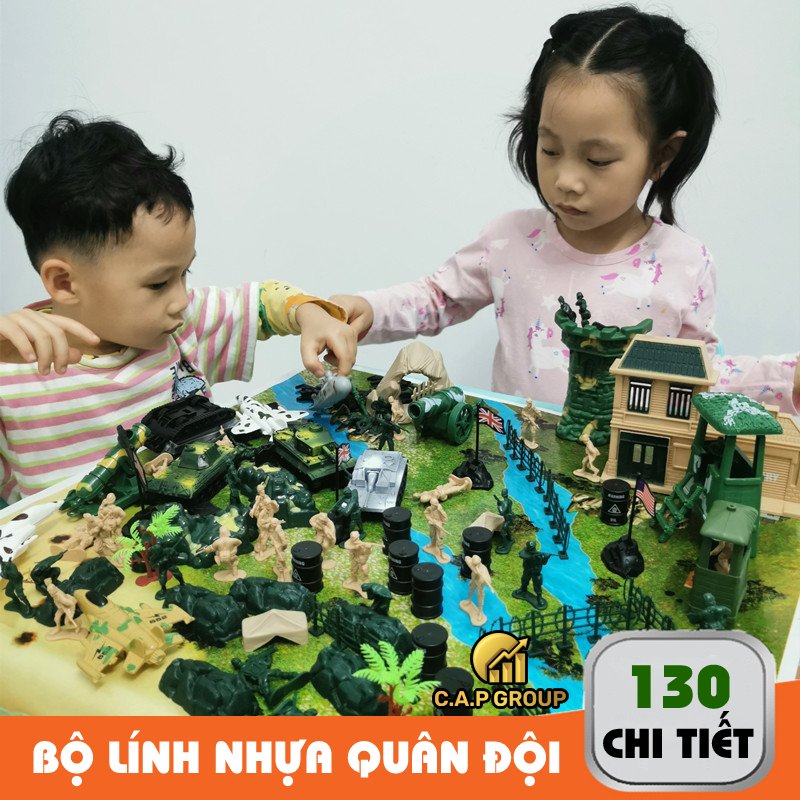 Set toy soldier Model plastic army-set 130 details