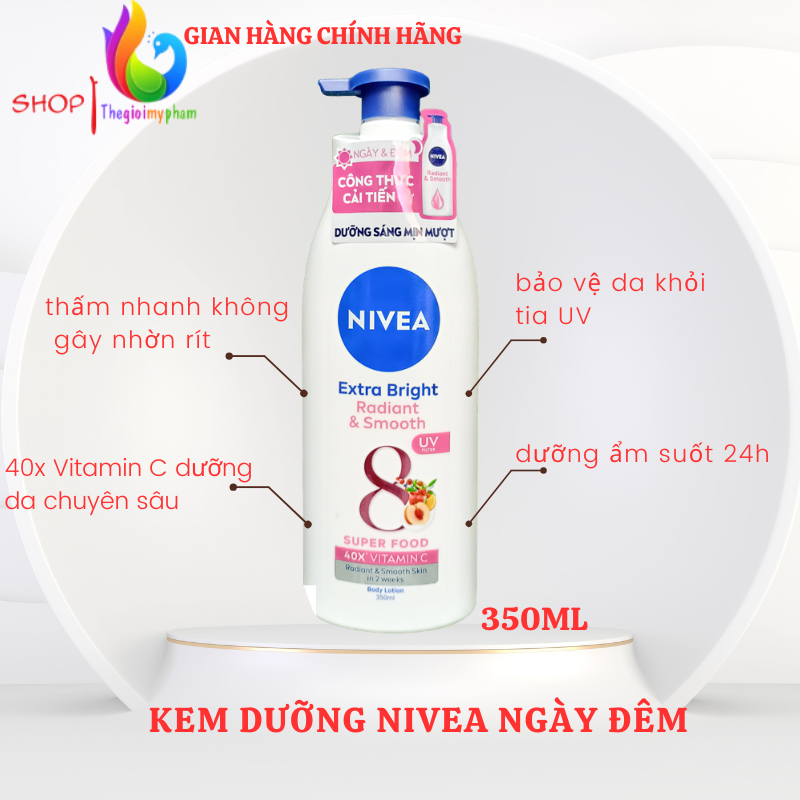 Sữa Dưỡng Thể Sáng Da Nivea 350ml