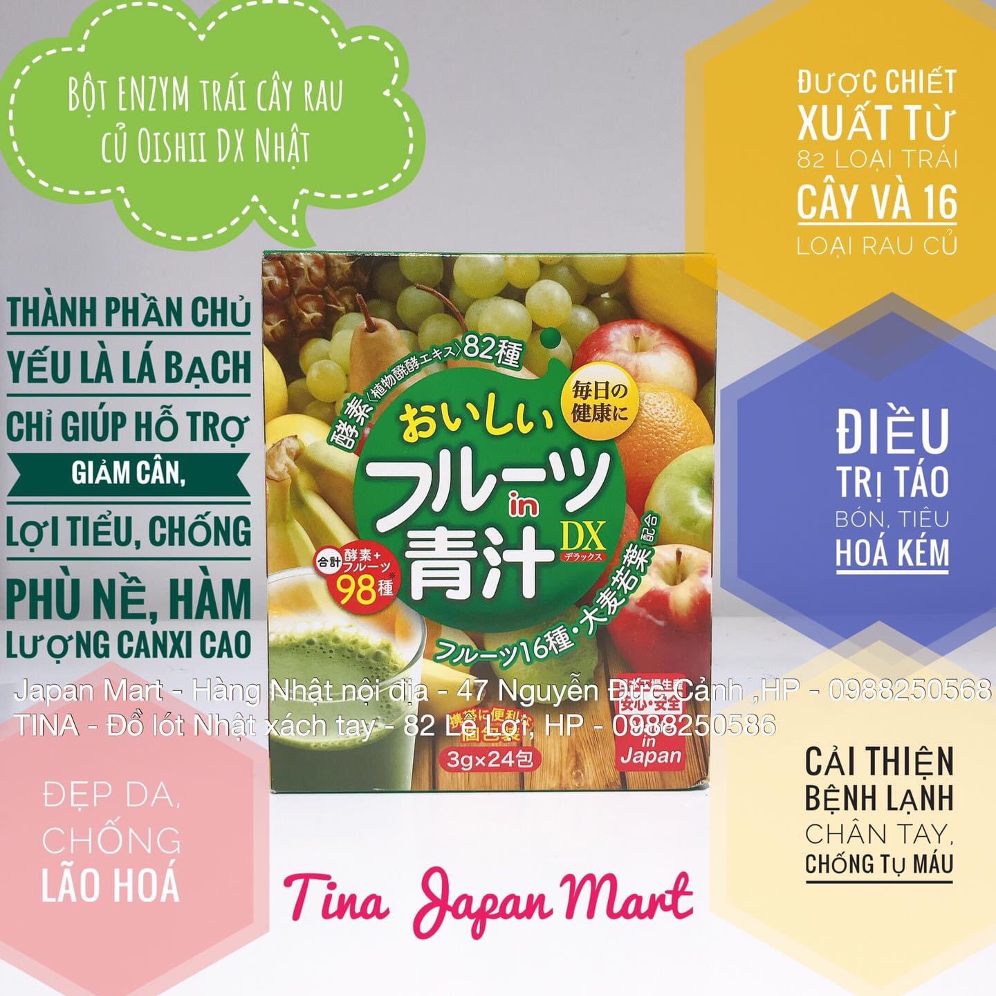 BỘT TRÀ LÁ LÚA NON BARLEY NHẬT BẢN