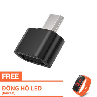 Có đồng hồ LED miễn phí Đầu chuyển OTG từ USB sang đầu Micro USB  Micro thumbnail