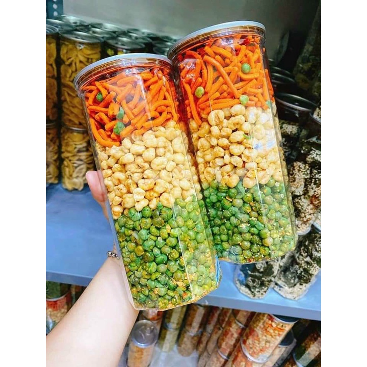 BẮP TÁ LẢ MIX 3 VỊ - Đậu Hà Lan mix bimbim và bắp đầy hủ pet ăn vặt đầy ú ụ 400g