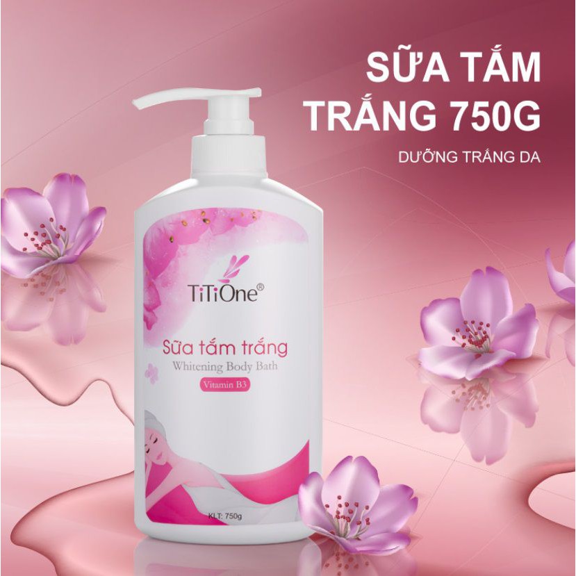 Sữa tắm trắng da toàn thân chai TITIONE 750g
