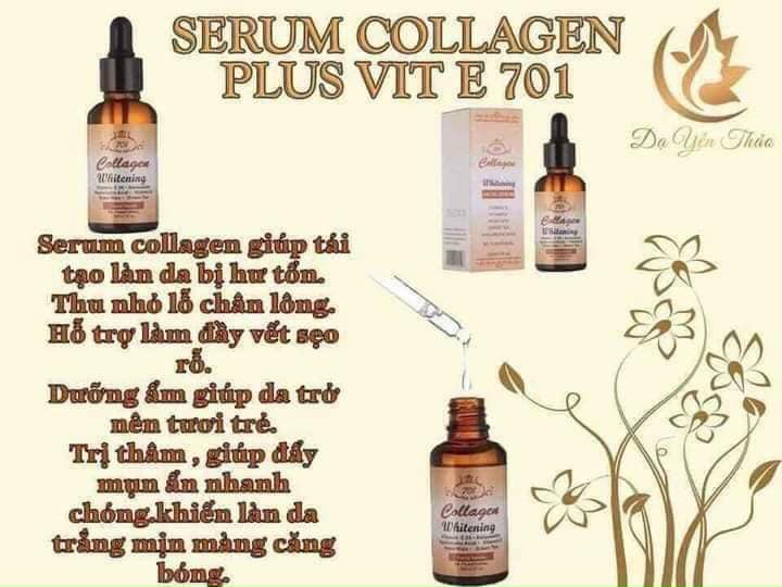 SERUM COLLAGEN PLUS VIT E 701 dưỡng trắng