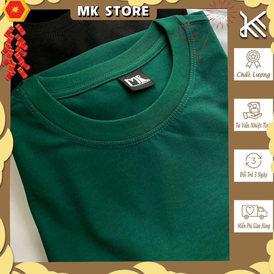 Áo Phông Cotton Basic Nam Nữ (< 65kg) Form Rộng Oversize Chất Vải Dày Mịn Thoáng Mát (TCL1)