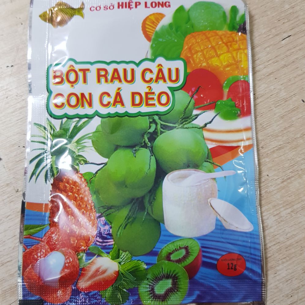 3 gói bột rau câu Con cá dẻo