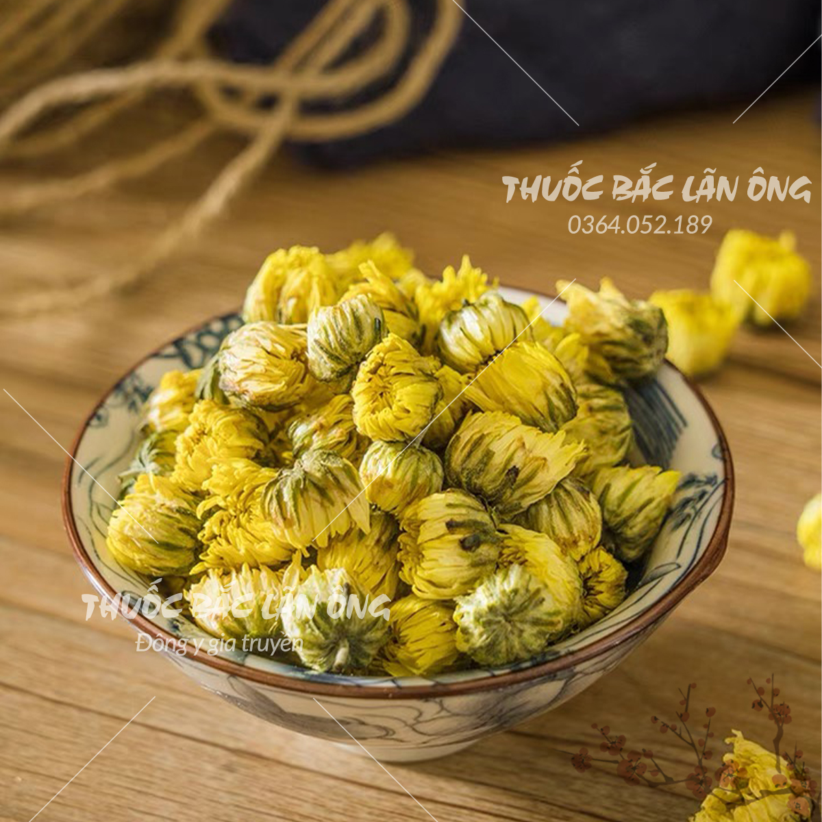 Hoa cúc nụ kim cương sấy lạnh 1kg (Kim cúc, cúc vàng nụ bé)