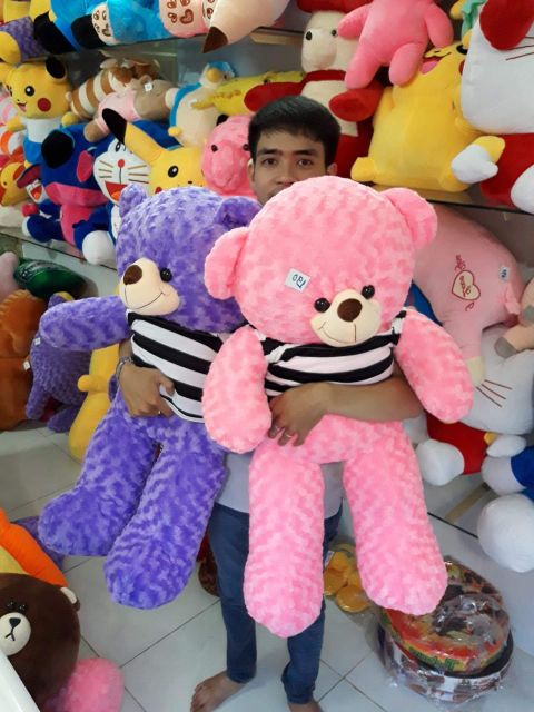 Gấu bông teddy khổ vải 1m cao 80cm