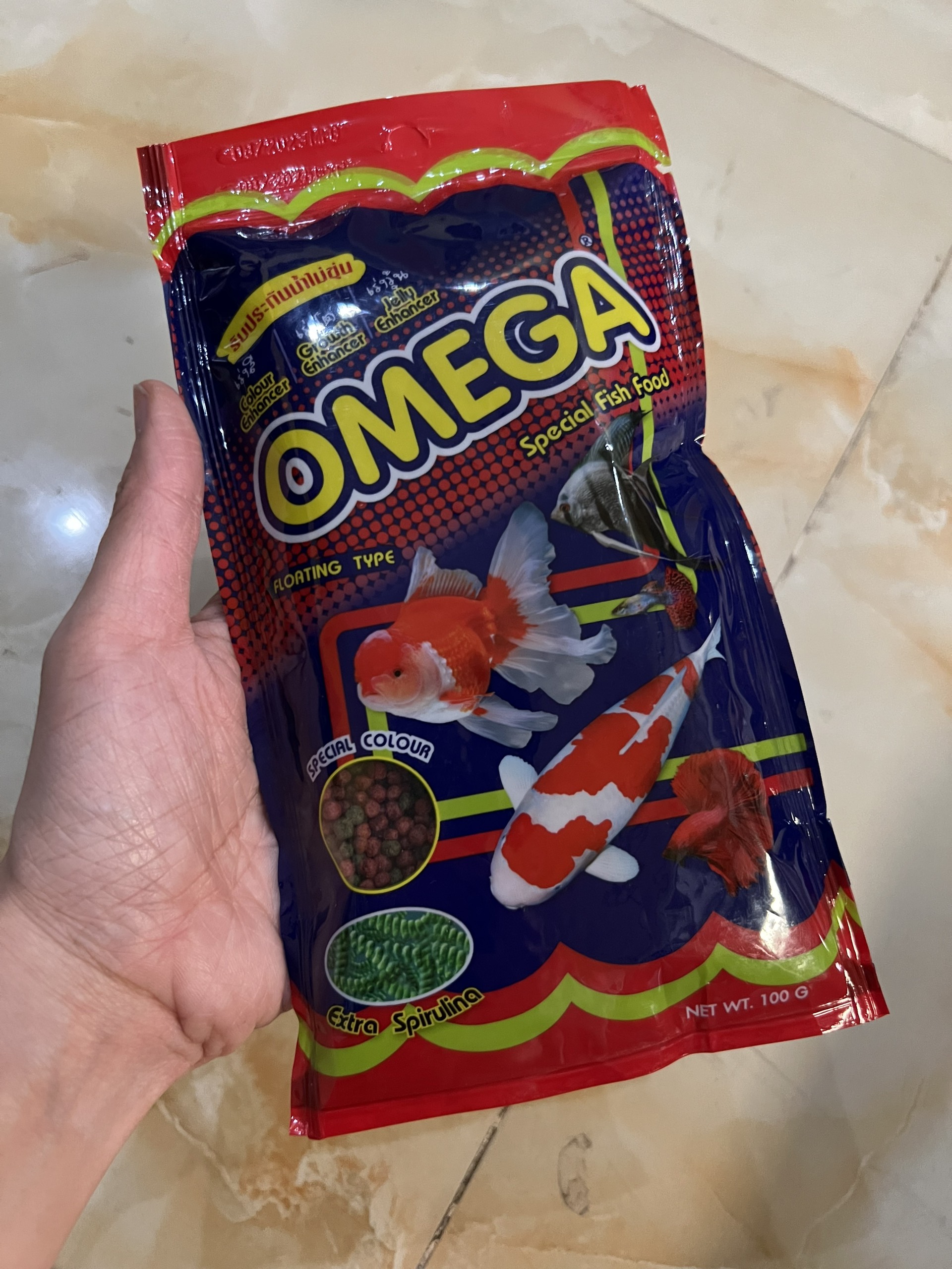 Thức Ăn Cho Cá Cảnh Cám Thái Cao Cấp OMEGA - Cho Cá Koi, Cá Vàng