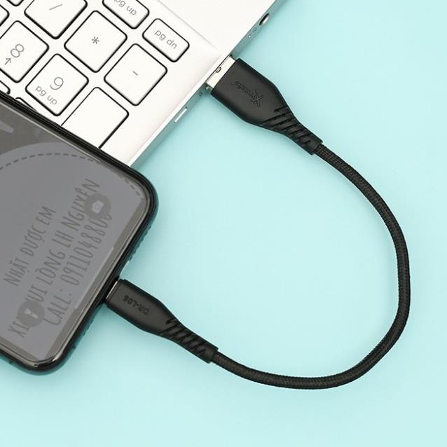 Cáp Lightning 20cm Xmobile DR-L06 Đen