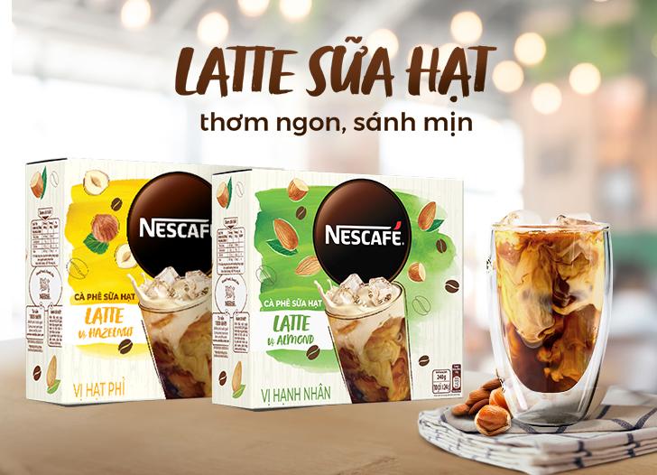 Cà phê hòa tan NESCAFE Sữa Hạt Vị Hạt Phỉ và Hạnh Nhân (240g/hộp)