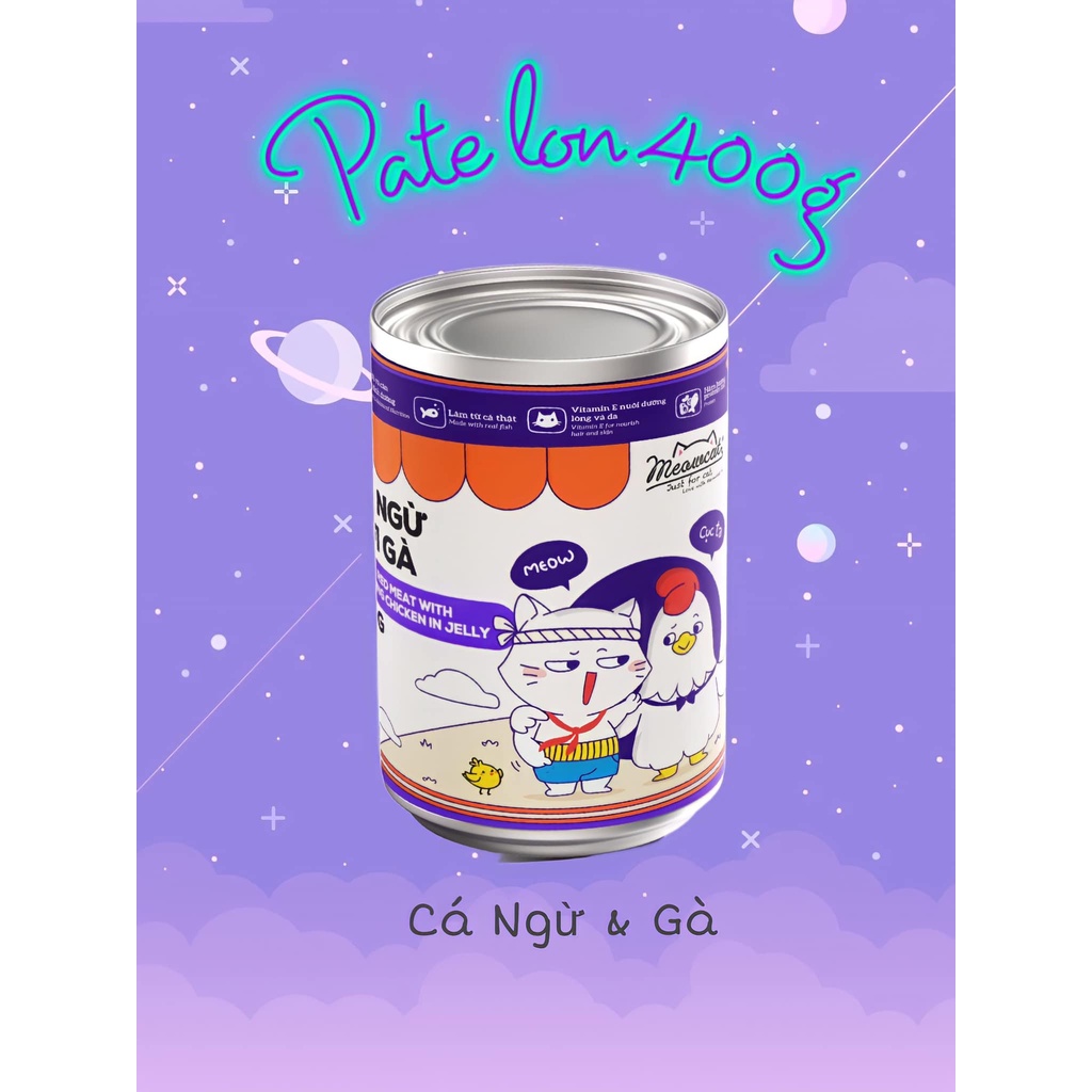Pate Mèo Meowcat 400g, Pate Cho Mèo Mọi Lứa Tuổi