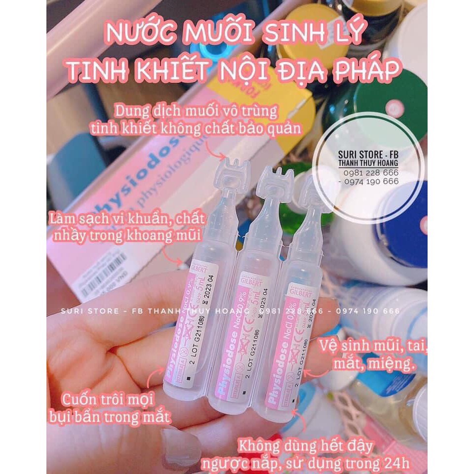 Nước muối Physiodose Pháp