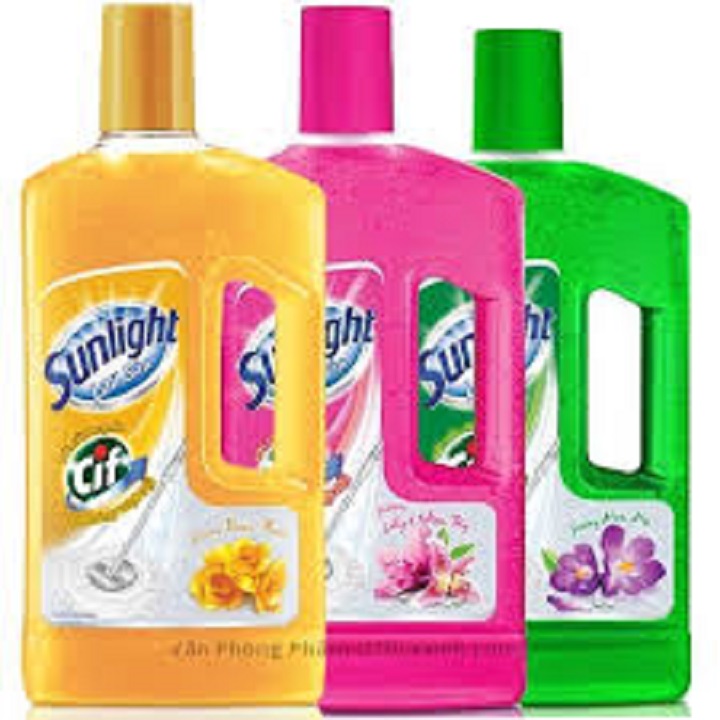 Nước Lau Sàn Sunlight chai (1kg) (3 màu lựa chọn)