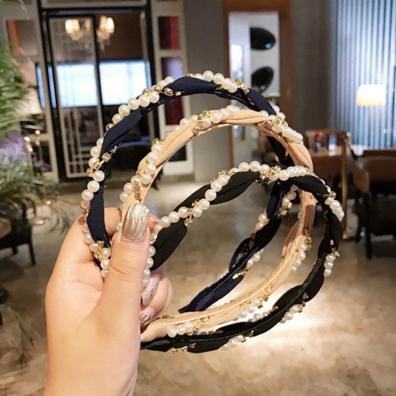 Cài/ Bờm Tóc Xoắn Đính Đá Siêu Sang Cho Nữ
