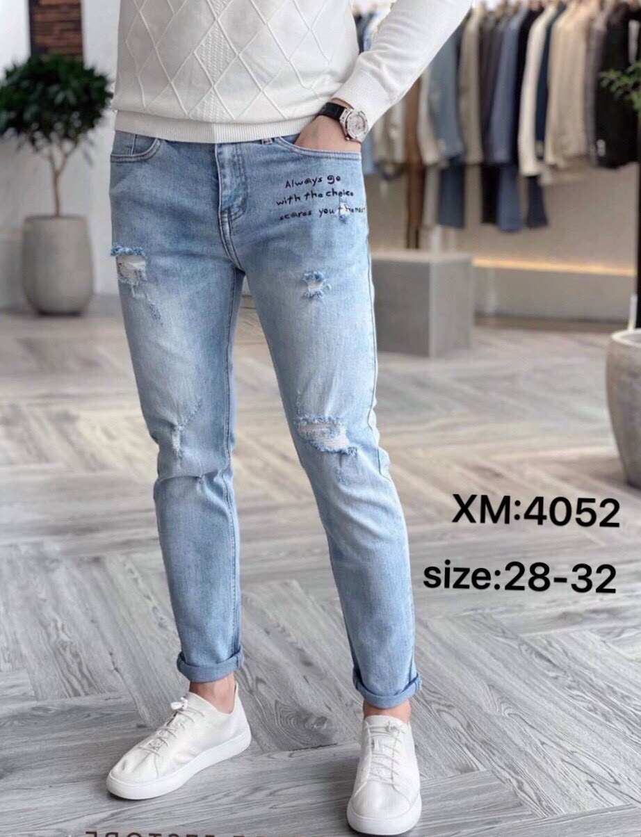 Chi tiết sản phẩm: Quần Jeans Rách Xám QJ1602 - aKmen