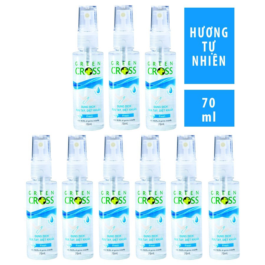 Xịt rửa tay diệt khuẩn Grencroos chai 70ml