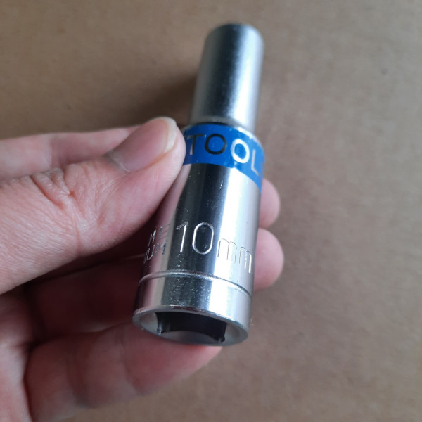 Đầu khẩu vặn ốc 1/2 inch dài số 10mm- khẩu lục giác