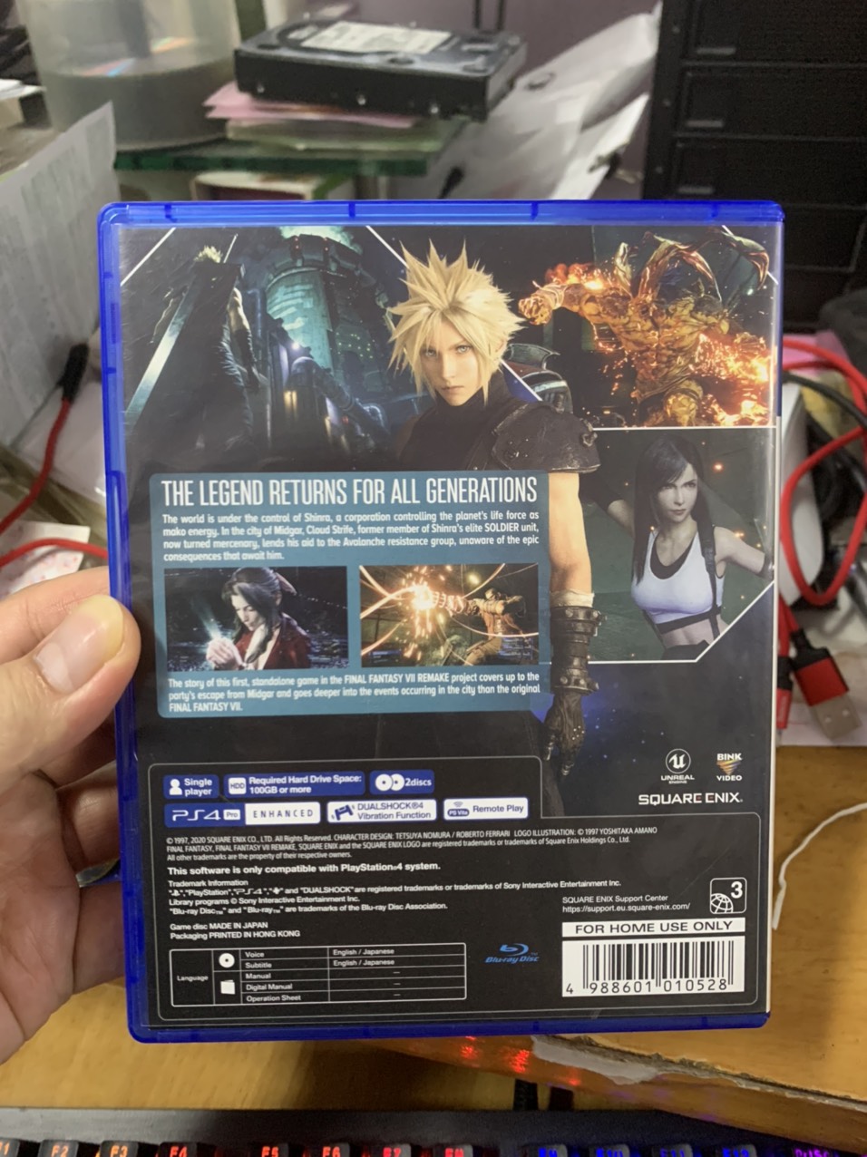 Đĩa Game Ps4 Ps5 Final Fantasy VII Remake