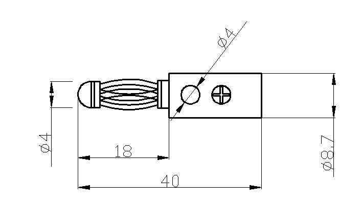 Bộ 3 cặp Đầu Jack bắp chuối banana 910MR đực đen-đỏ