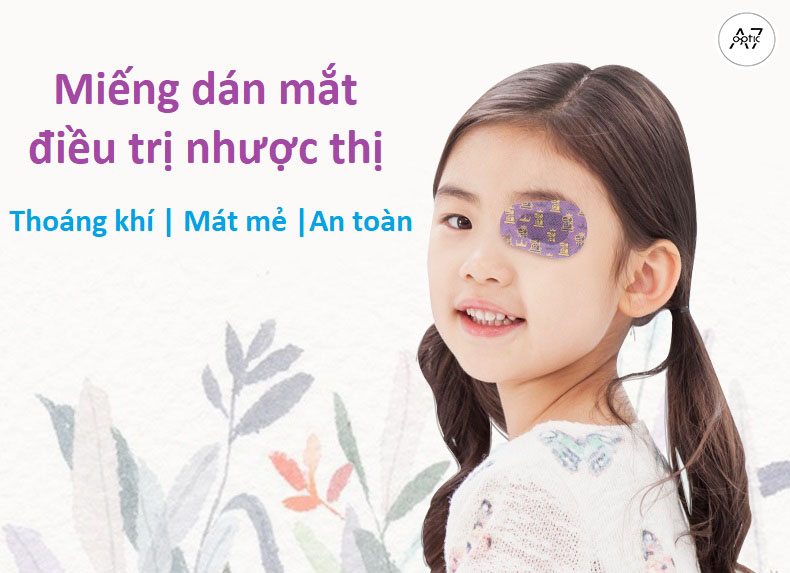 Miếng dán mắt kích thích thị giác, tập nhược thị ( full hộp 20 miếng)