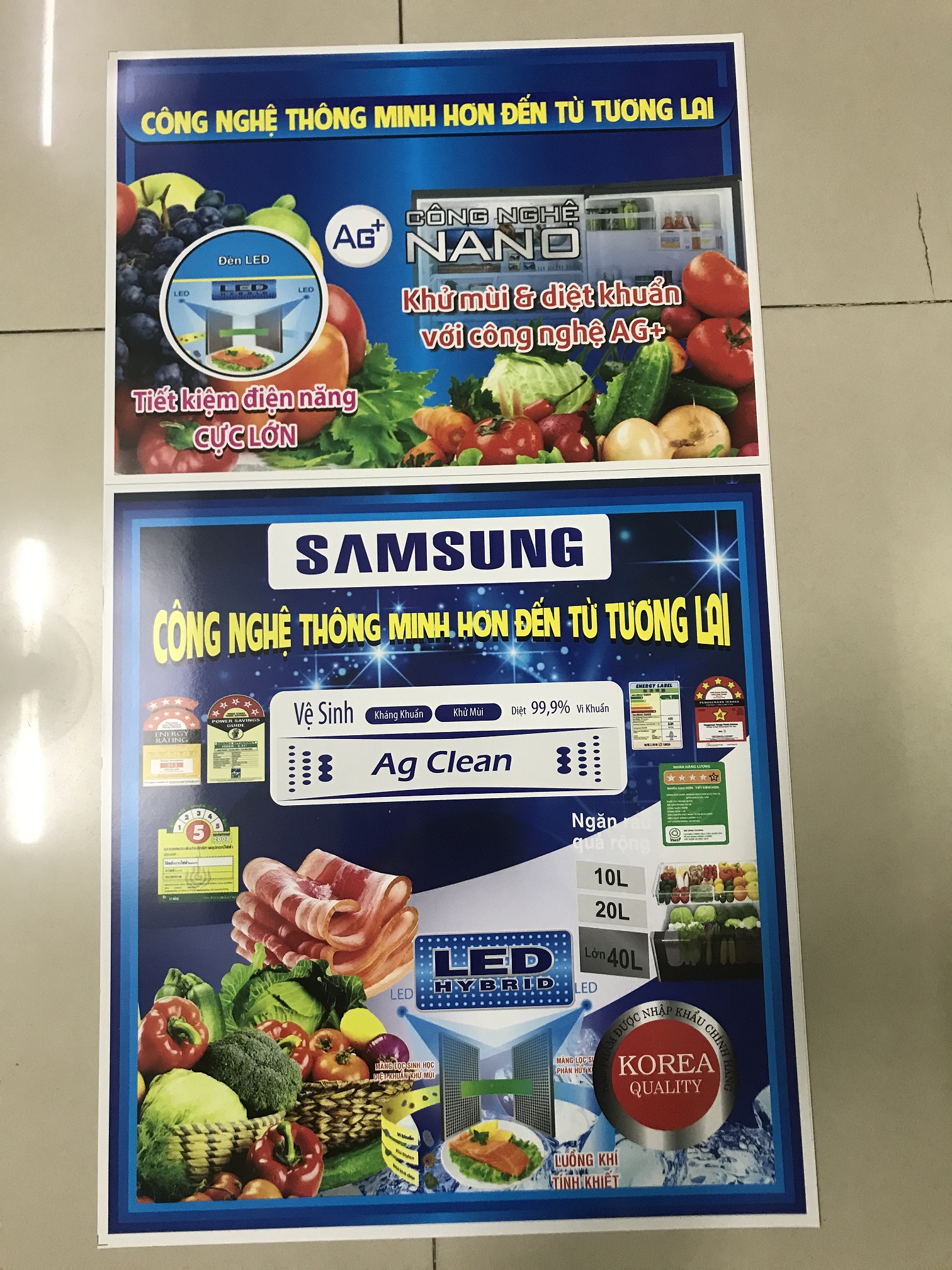 [HCM]Miếng dán tủ lạnh Samsung  - Tem dán tủ lạnh Samsung