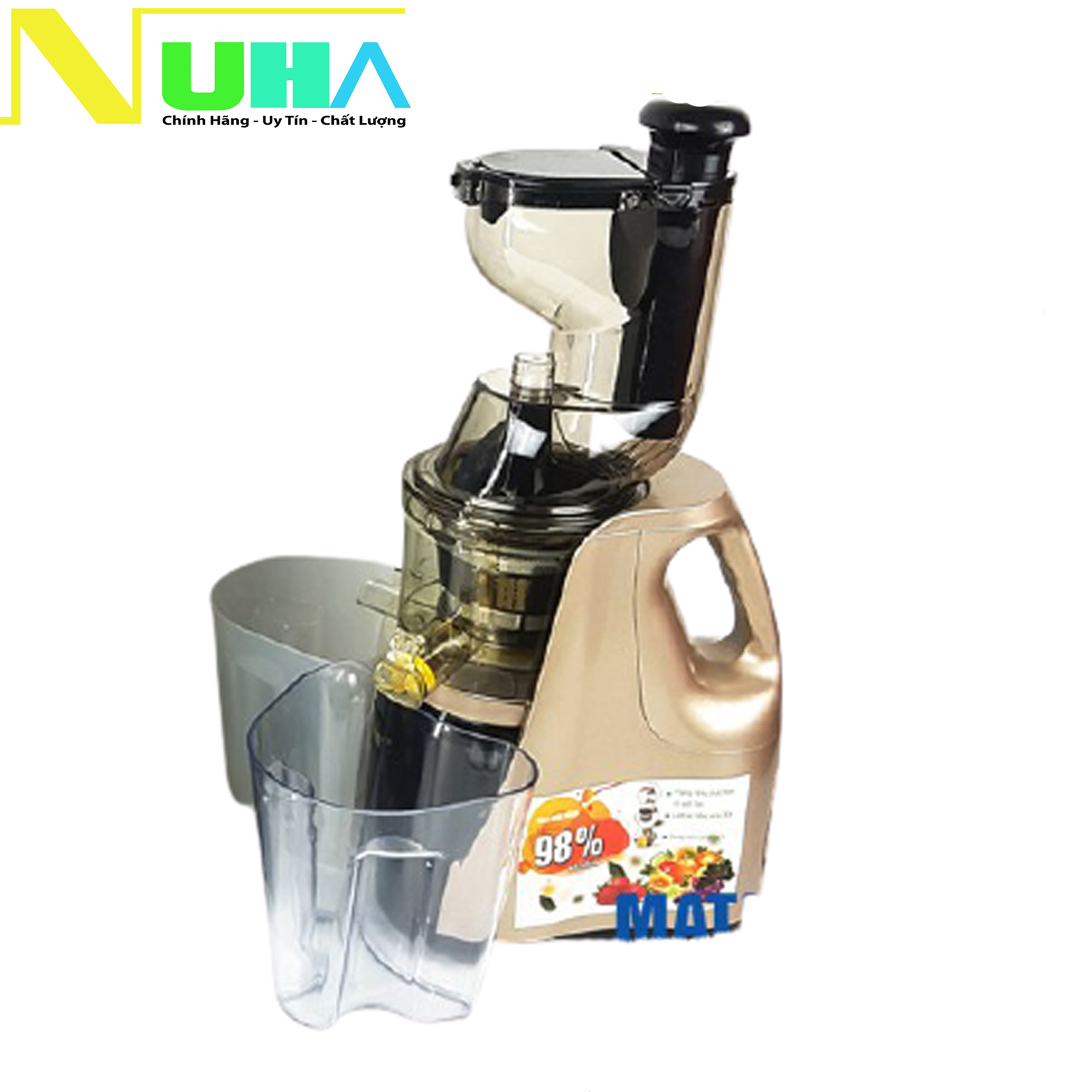 Máy Ép Chậm hoa quả giữ nguyên chất Matika-3239 với Công Nghệ Ép Thông Minh dung tích cối 1000ml màu ngẫu nhiên-hàng chính hãng