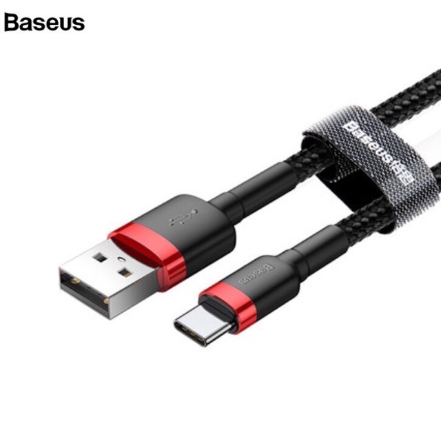 Dây xạc cáp xạc nhanh 2M Chính hãng Baseus Cáo cấp bọc dù chân Type C