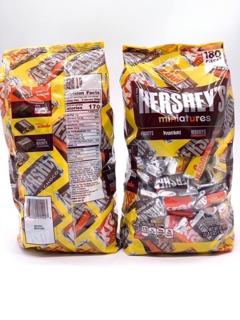 [HCM]Socola Hershey’s Miniatures 1.58kg 180 viên