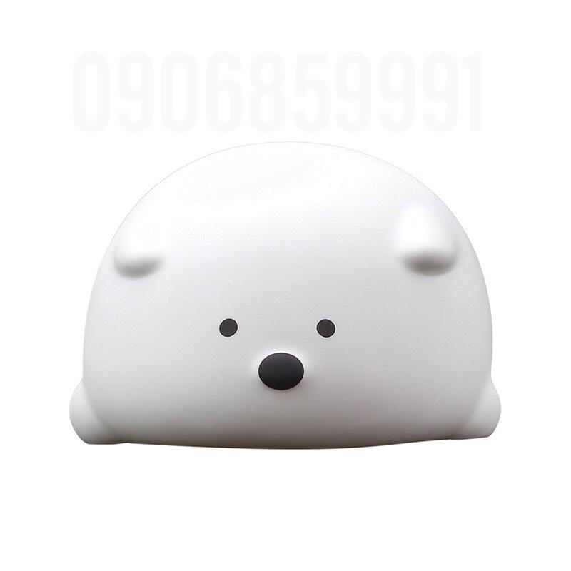 Đèn ngủ,đèn silicon hình gấu mèo lười - (Có Remote)