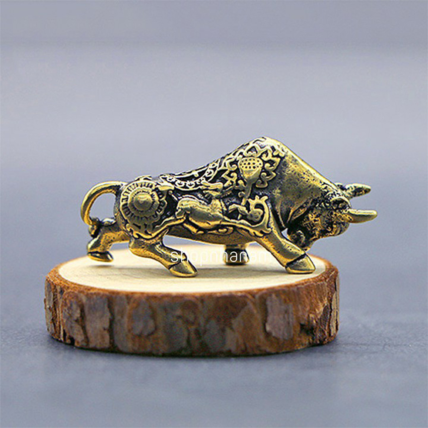 Tượng đồng phong thủy tượng bò tót trang trí vật phẩm phong thủy