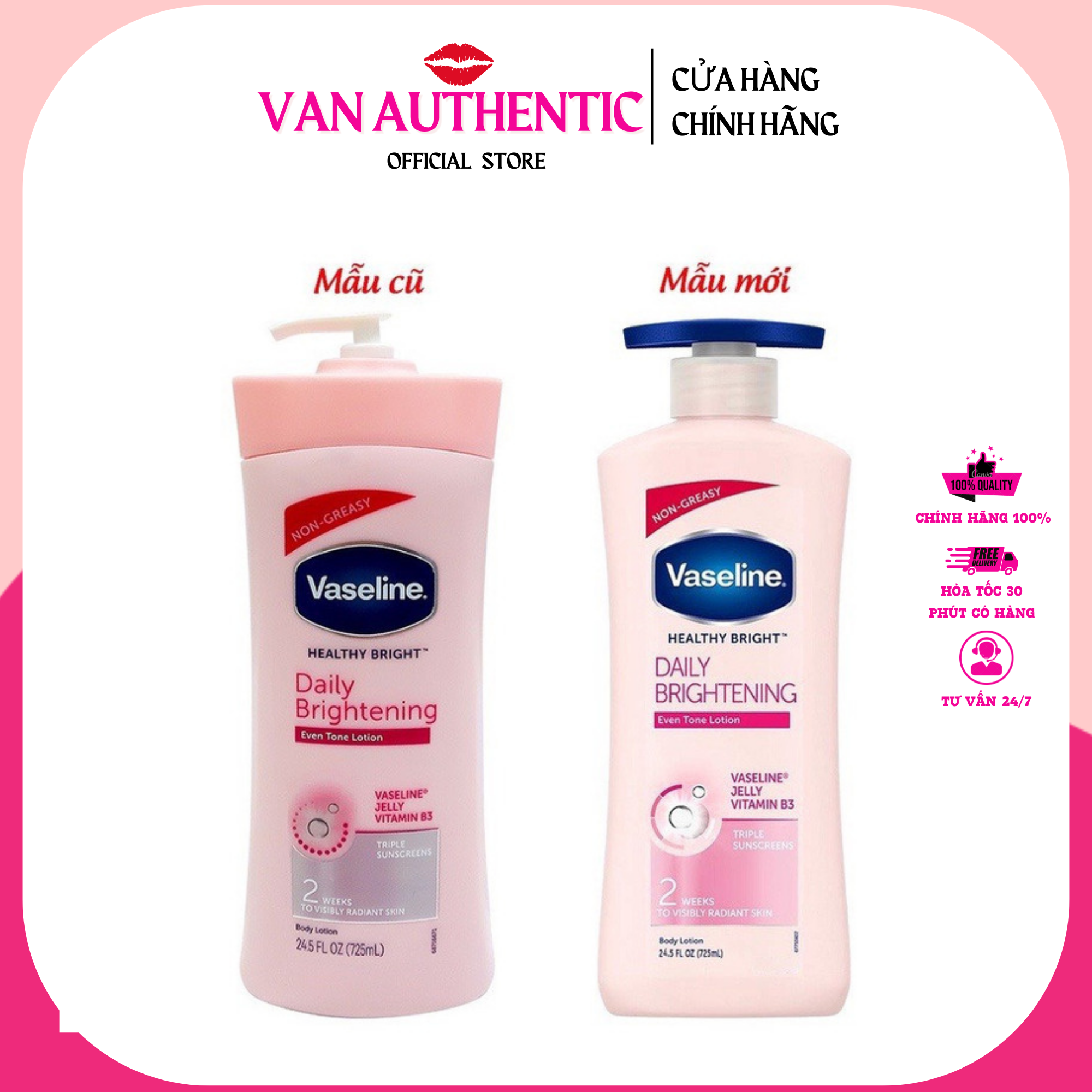 SỮA DƯỠNG THỂ TOÀN THÂN VASELINE 725ml