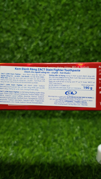 [HCM]Kem đánh răng làm trắng răng ZACT 3X Better 190g