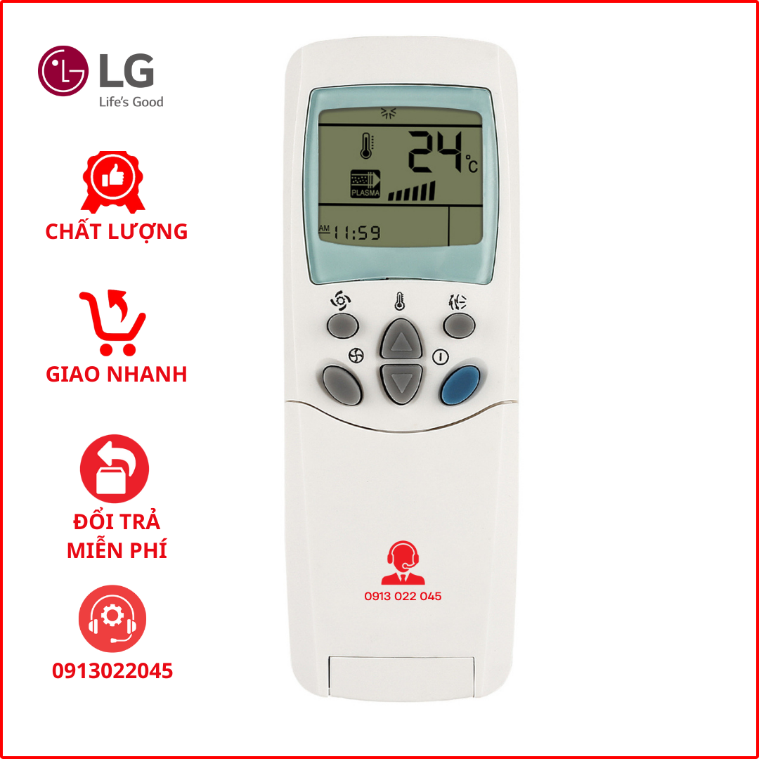 Điều khiển cho điều hòa LG (nắp mở)